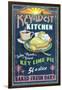 Bahia Honda, Florida Keys - Key Lime Pie Sign-Lantern Press-Framed Art Print