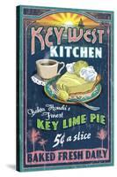 Bahia Honda, Florida Keys - Key Lime Pie Sign-Lantern Press-Stretched Canvas