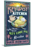 Bahia Honda, Florida Keys - Key Lime Pie Sign-Lantern Press-Mounted Art Print