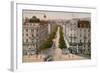 Bahnhofstrasse, Zurich. Postcard Sent in 1913-Swiss photographer-Framed Giclee Print