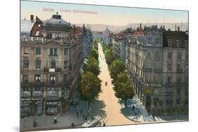 Bahnhofstrasse, Zurich, Switzerland-null-Mounted Premium Giclee Print