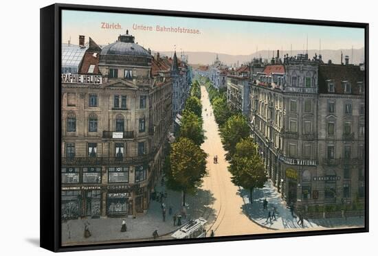 Bahnhofstrasse, Zurich, Switzerland-null-Framed Stretched Canvas