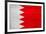 Bahrain Flag Design with Wood Patterning - Flags of the World Series-Philippe Hugonnard-Framed Art Print