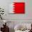 Bahrain Flag Design with Wood Patterning - Flags of the World Series-Philippe Hugonnard-Art Print displayed on a wall