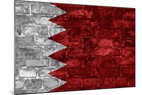 Bahrain Flag Graphic On Wall-simon johnsen-Mounted Art Print