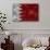 Bahrain Flag Graphic On Wall-simon johnsen-Art Print displayed on a wall