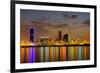 Bahrain Highrises Reflections-null-Framed Premium Giclee Print