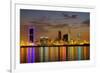 Bahrain Highrises Reflections-null-Framed Premium Giclee Print