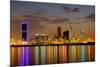 Bahrain Highrises Reflections-null-Mounted Premium Giclee Print