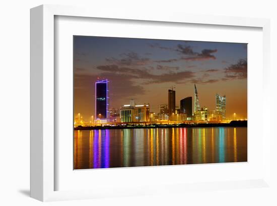 Bahrain Highrises Reflections-null-Framed Art Print