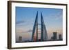 Bahrain, Manama, Bahrain Bay, Bahrain World Trade Center and City Skyline-Jane Sweeney-Framed Photographic Print