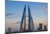 Bahrain, Manama, Bahrain Bay, Bahrain World Trade Center and City Skyline-Jane Sweeney-Mounted Photographic Print