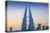 Bahrain, Manama, Bahrain Bay, Bahrain World Trade Center and City Skyline-Jane Sweeney-Stretched Canvas