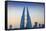 Bahrain, Manama, Bahrain Bay, Bahrain World Trade Center and City Skyline-Jane Sweeney-Framed Stretched Canvas