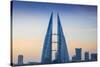 Bahrain, Manama, Bahrain Bay, Bahrain World Trade Center and City Skyline-Jane Sweeney-Stretched Canvas