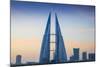 Bahrain, Manama, Bahrain Bay, Bahrain World Trade Center and City Skyline-Jane Sweeney-Mounted Photographic Print