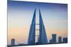 Bahrain, Manama, Bahrain Bay, Bahrain World Trade Center and City Skyline-Jane Sweeney-Mounted Photographic Print