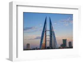 Bahrain, Manama, Bahrain Bay, Bahrain World Trade Center and City Skyline-Jane Sweeney-Framed Photographic Print