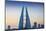 Bahrain, Manama, Bahrain Bay, Bahrain World Trade Center and City Skyline-Jane Sweeney-Mounted Photographic Print