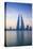 Bahrain, Manama, Bahrain Bay, View of Bahrain World Trade Center-Jane Sweeney-Stretched Canvas