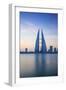 Bahrain, Manama, Bahrain Bay, View of Bahrain World Trade Center-Jane Sweeney-Framed Photographic Print