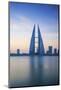 Bahrain, Manama, Bahrain Bay, View of Bahrain World Trade Center-Jane Sweeney-Mounted Photographic Print