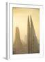 Bahrain, Manama, City Center Skyline Looking Towards Bahrain World Trade Center-Jane Sweeney-Framed Photographic Print