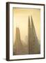 Bahrain, Manama, City Center Skyline Looking Towards Bahrain World Trade Center-Jane Sweeney-Framed Photographic Print