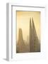 Bahrain, Manama, City Center Skyline Looking Towards Bahrain World Trade Center-Jane Sweeney-Framed Photographic Print