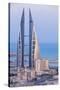 Bahrain, Manama, View of Bahrain World Trade Center-Jane Sweeney-Stretched Canvas