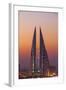 Bahrain, Manama, View of Bahrain World Trade Center-Jane Sweeney-Framed Photographic Print