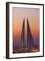 Bahrain, Manama, View of Bahrain World Trade Center-Jane Sweeney-Framed Photographic Print