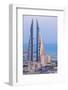 Bahrain, Manama, View of Bahrain World Trade Center-Jane Sweeney-Framed Photographic Print