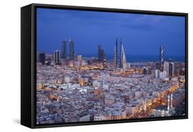 Bahrain, Manama, View of City Skyline-Jane Sweeney-Framed Stretched Canvas