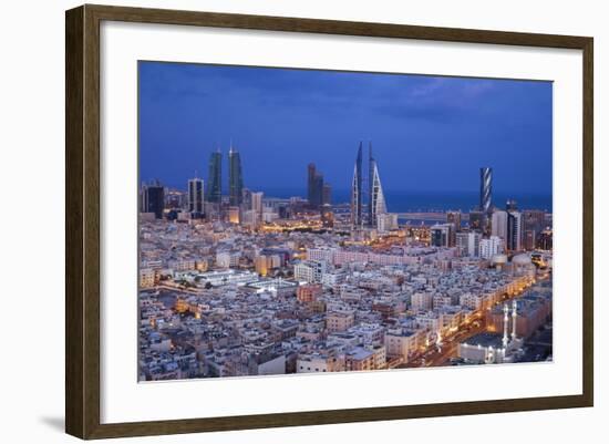 Bahrain, Manama, View of City Skyline-Jane Sweeney-Framed Photographic Print