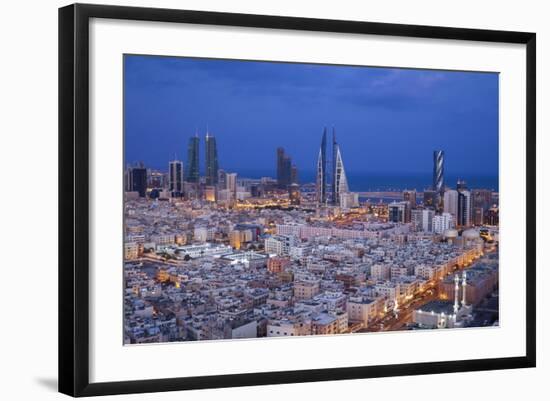 Bahrain, Manama, View of City Skyline-Jane Sweeney-Framed Photographic Print