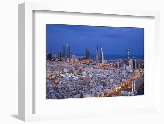 Bahrain, Manama, View of City Skyline-Jane Sweeney-Framed Photographic Print