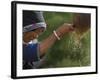 Bai Minority Winnowing Wheat, Jianchuan County, Yunnan Province, China-Pete Oxford-Framed Photographic Print