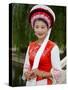 Bai Minority Woman in Traditional Ethnic Costume, China-Charles Crust-Stretched Canvas