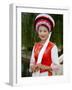 Bai Minority Woman in Traditional Ethnic Costume, China-Charles Crust-Framed Photographic Print