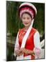 Bai Minority Woman in Traditional Ethnic Costume, China-Charles Crust-Mounted Photographic Print