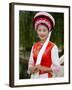 Bai Minority Woman in Traditional Ethnic Costume, China-Charles Crust-Framed Photographic Print