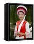 Bai Minority Woman in Traditional Ethnic Costume, China-Charles Crust-Framed Stretched Canvas