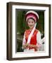 Bai Minority Woman in Traditional Ethnic Costume, China-Charles Crust-Framed Photographic Print