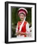 Bai Minority Woman in Traditional Ethnic Costume, China-Charles Crust-Framed Photographic Print