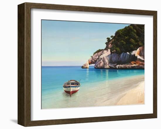 Baia mediterranea-Adriano Galasso-Framed Art Print