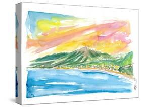 Baie de Saint Jean Caribbean Sunset in St Barths-M. Bleichner-Stretched Canvas