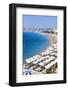 Baie Des Anges and Beach-Amanda Hall-Framed Photographic Print