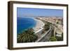 Baie Des Anges and Promenade Anglais-Amanda Hall-Framed Photographic Print