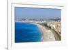 Baie Des Anges and Promenade Anglais-Amanda Hall-Framed Photographic Print